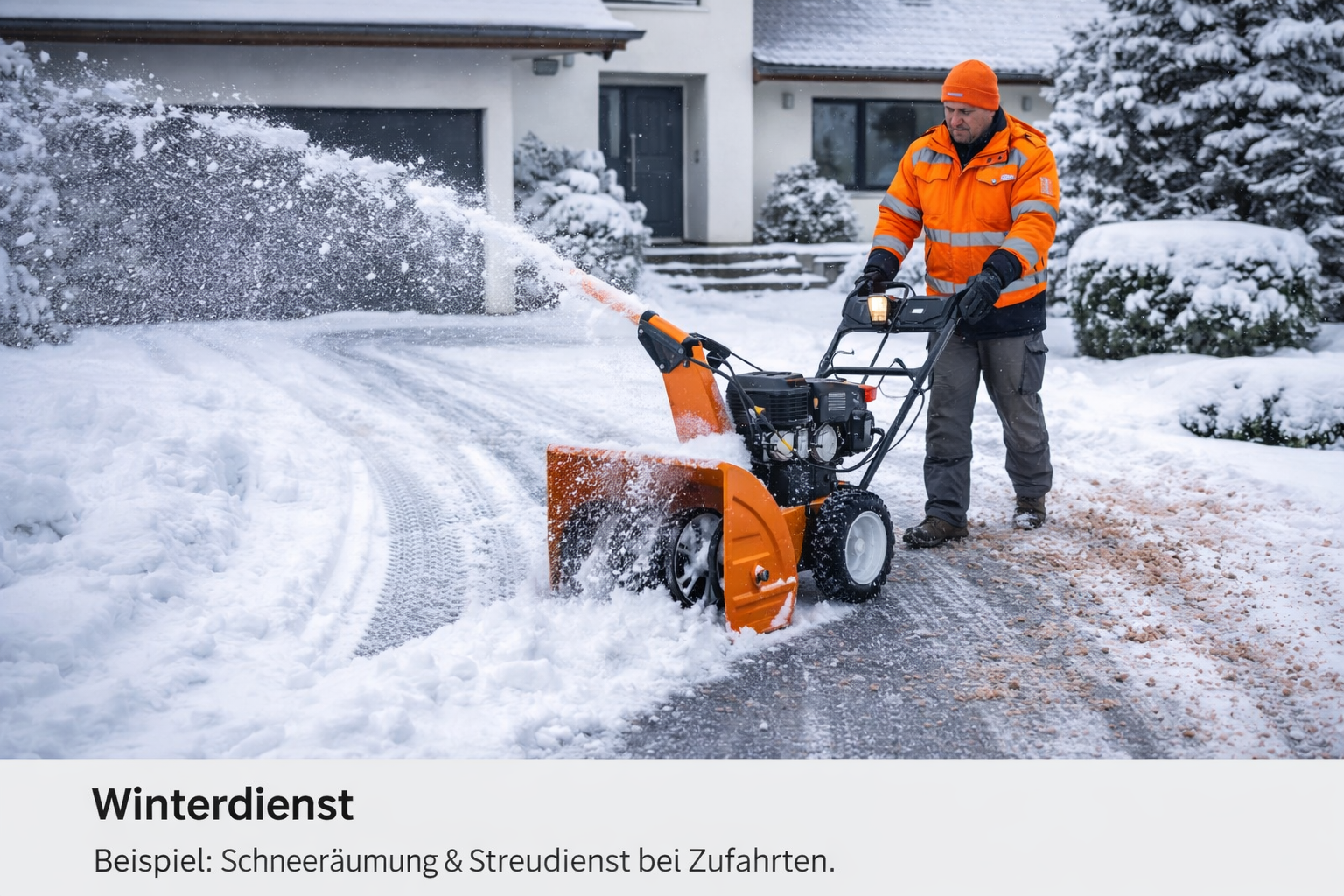 Winterdienst – Schneeräumung und Streudienst bei Zufahrten